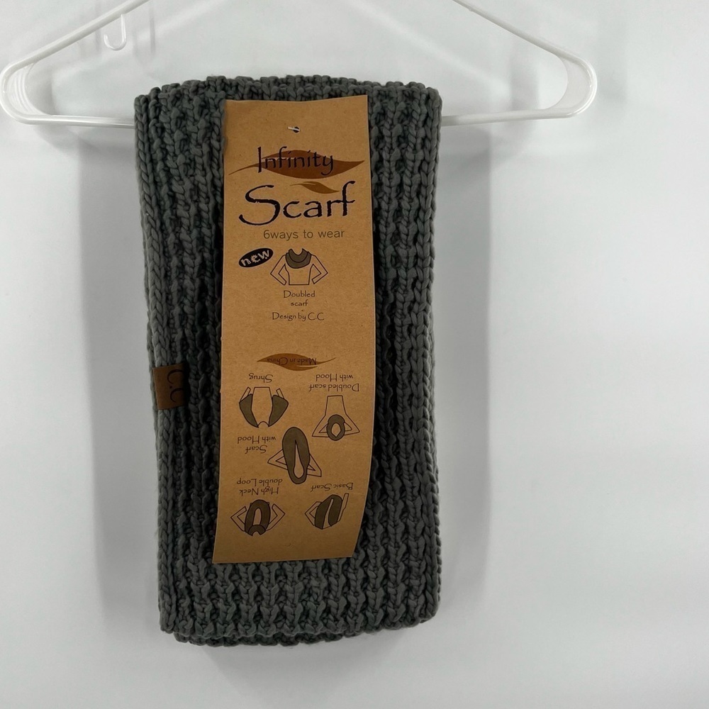 Infinity scarf grey six ways